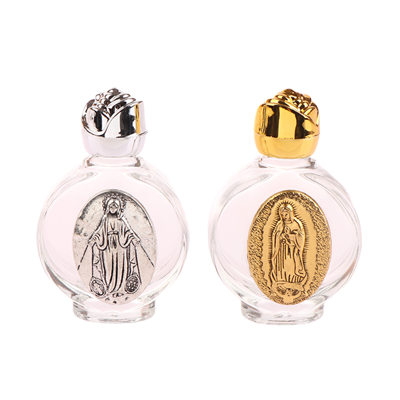 Description Picture 6 of item1PC Empty Holy Water Jesus Bottle Religious Cross Bottle Christian Baptism Supplies