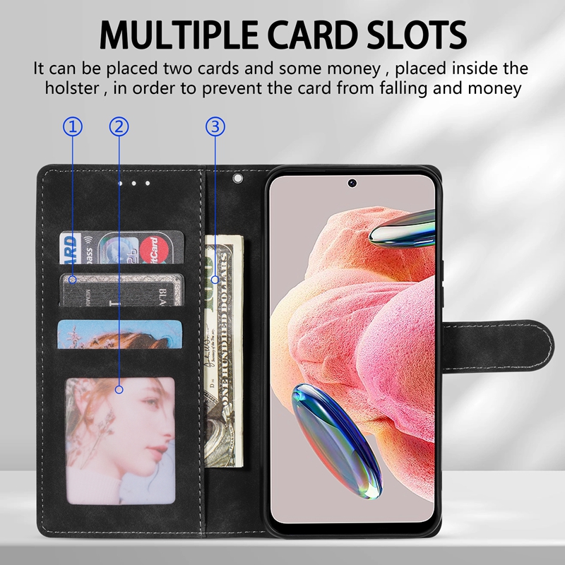 Brieftasche Karte Stehen Magnetische Flip Leder Fall Für Xiaomi Poco X7 X6 Pro X5 M5s C50 C40 X4 Pro M4 Pro X3 NFC F3 11T 12 Lite 12T – Detail 4