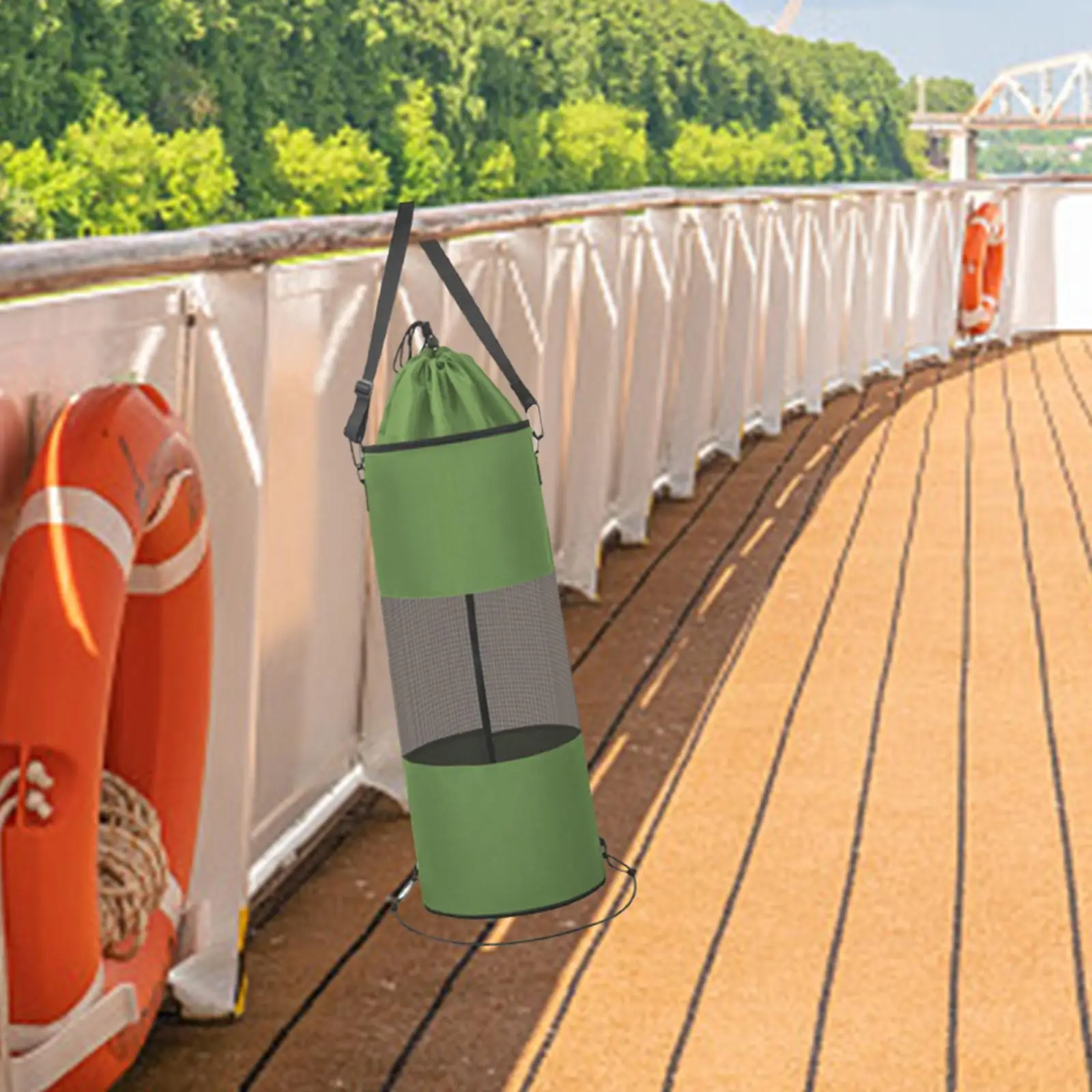 Boat Trash Bag Washable Leakproof Portable Outdoor Pontoon Boat Accessories