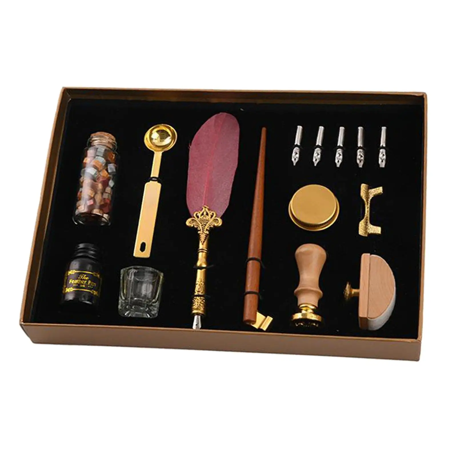 Wooden  Calligraphy Pen Set, Includes The Pen Nibs and   Kit, Suitable for use by All Ages, from Beginner to Professional.