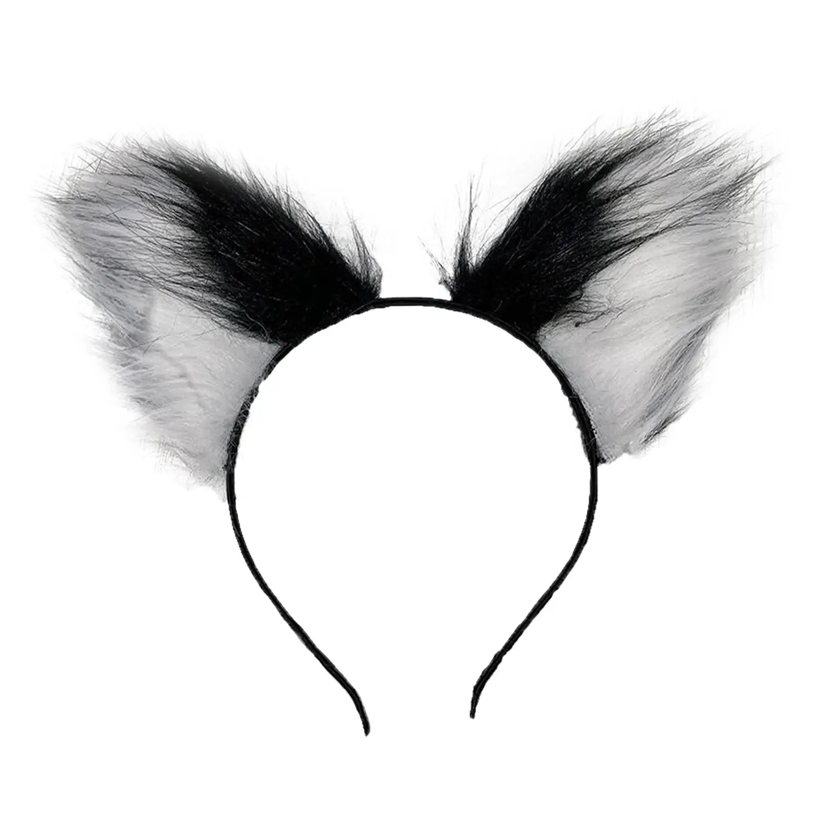 Furry Animal Cat Fox Ear Hair Hoop Fashion Hairband Cute Lightweight Headwear Hair Headband for Birthday Party Festival Holidays