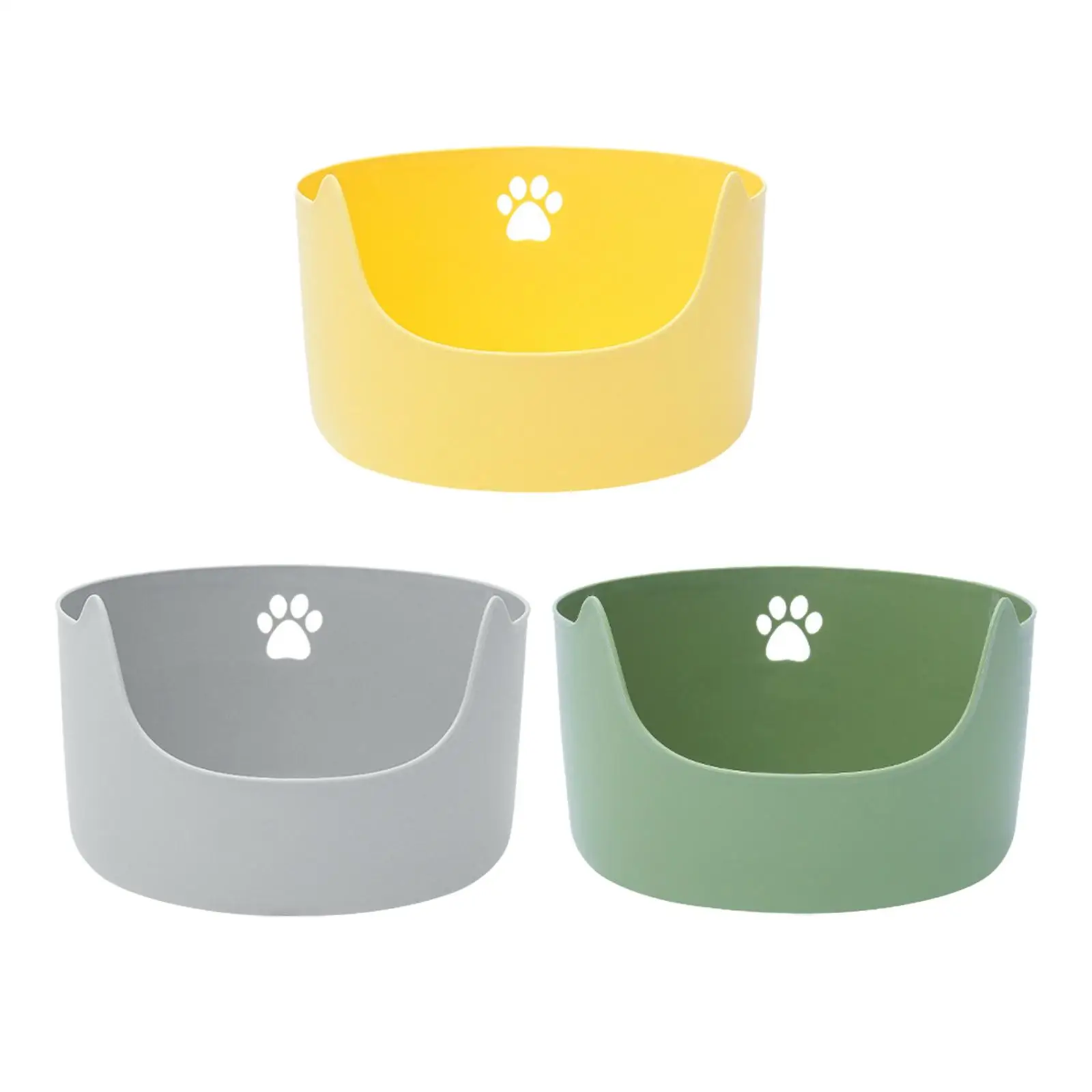 Cats Litter Pan with High Sides Pet Supplies Nonstick Durable Open Cats Litter Tray Large Space for Small and Large Cats