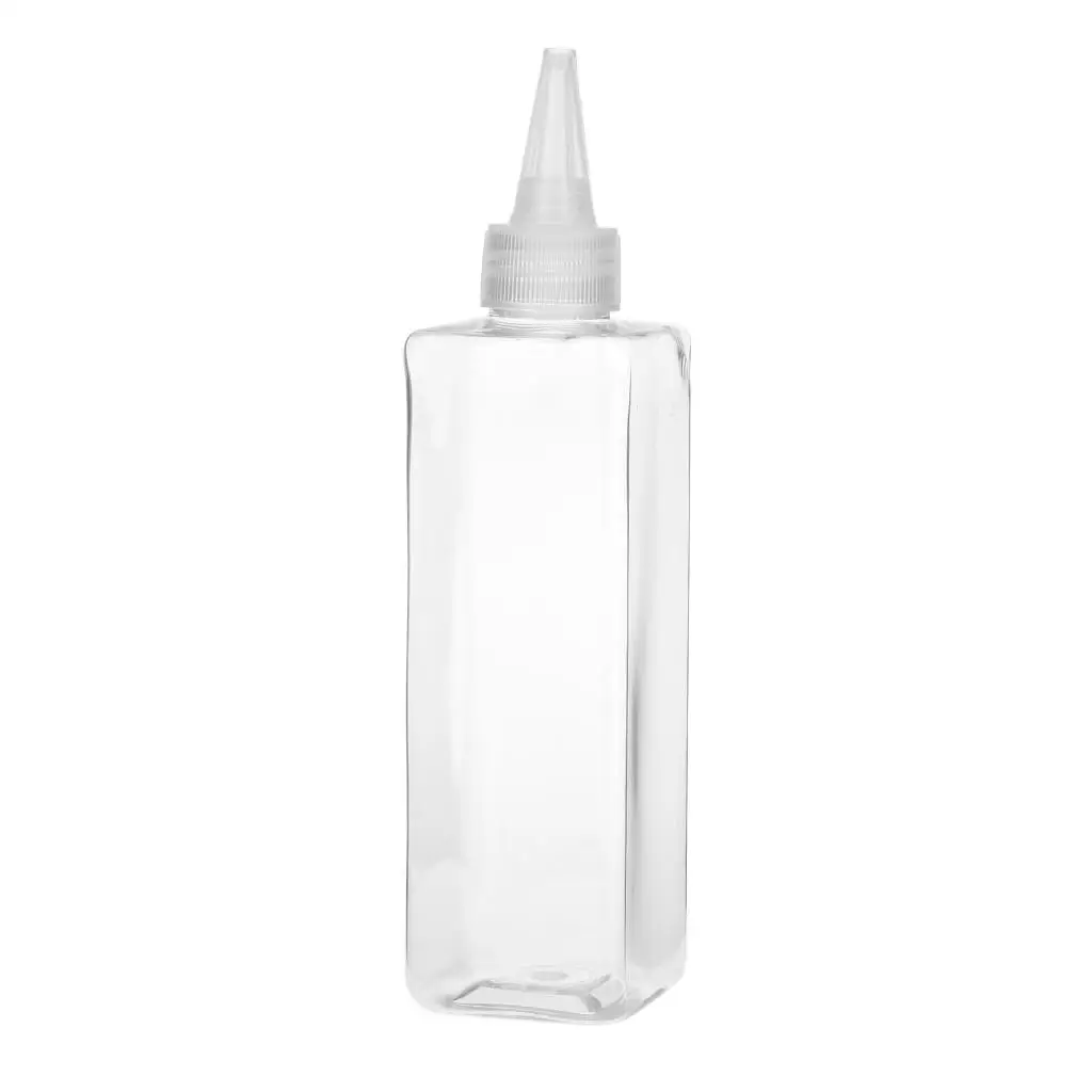250ml Empty Square Bottle Pigment Ink Paint Storage Bottle Container - Clear