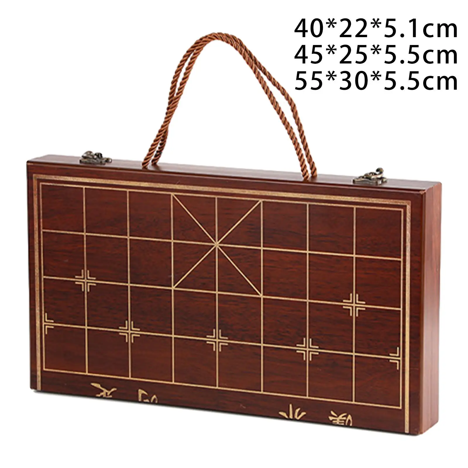 Wooden Chess Board Portable Without Pieces 2 in 1 Chinese Chess Xiangqi Board