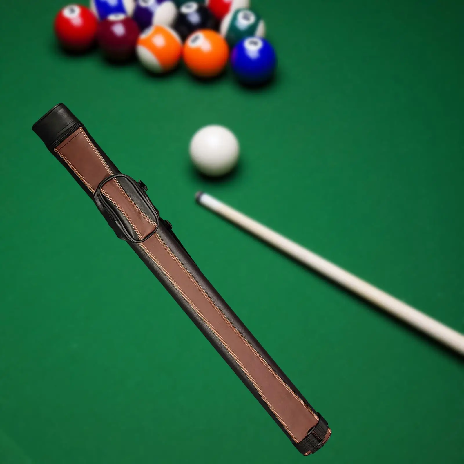 Pool Cue Case Carrying Bag Professional Wrapped Portable Billiards Accessories Billiard Cue Case for Games Billiard Room Sports