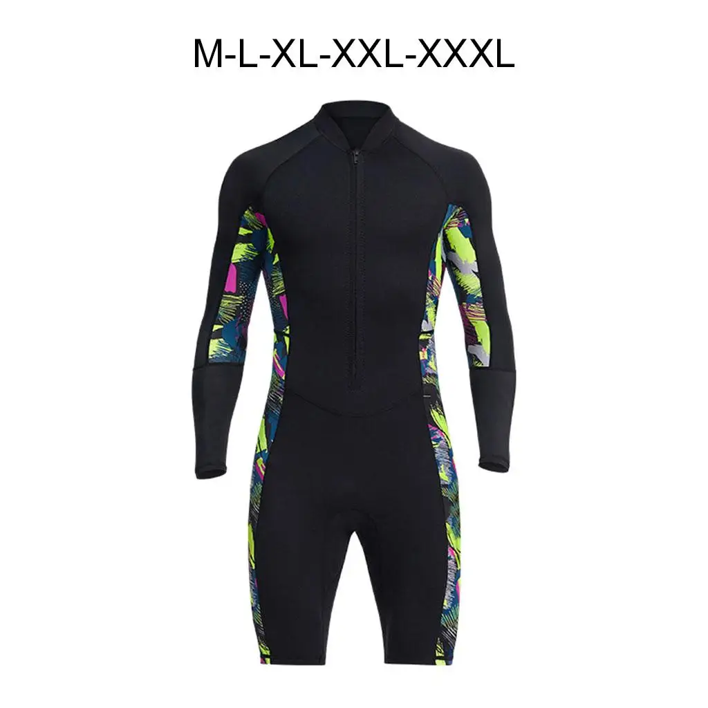 Men 1.5mm Wetsuit Shorty for Canoeing Dive Skin Snorkeling Water Sports