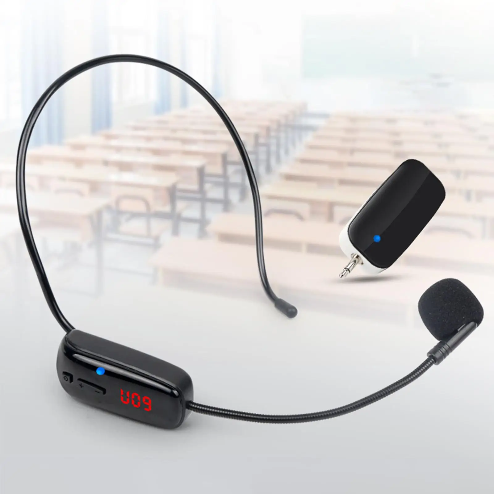 Teaching Tour Guide Wireless Durable Voice Booster Microphone Headset Mic