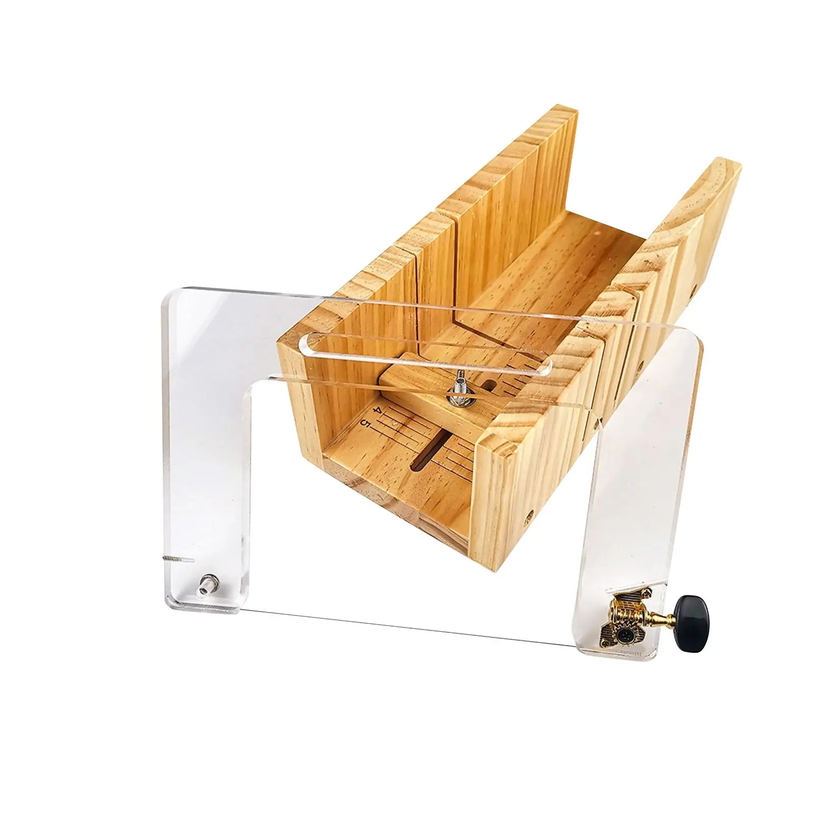 Soap Cutter Wood Soap Mold Adjustable with Size Scale Multifunctional Soap Slicer Tool Cutting Tool for Handmade Soap Bread