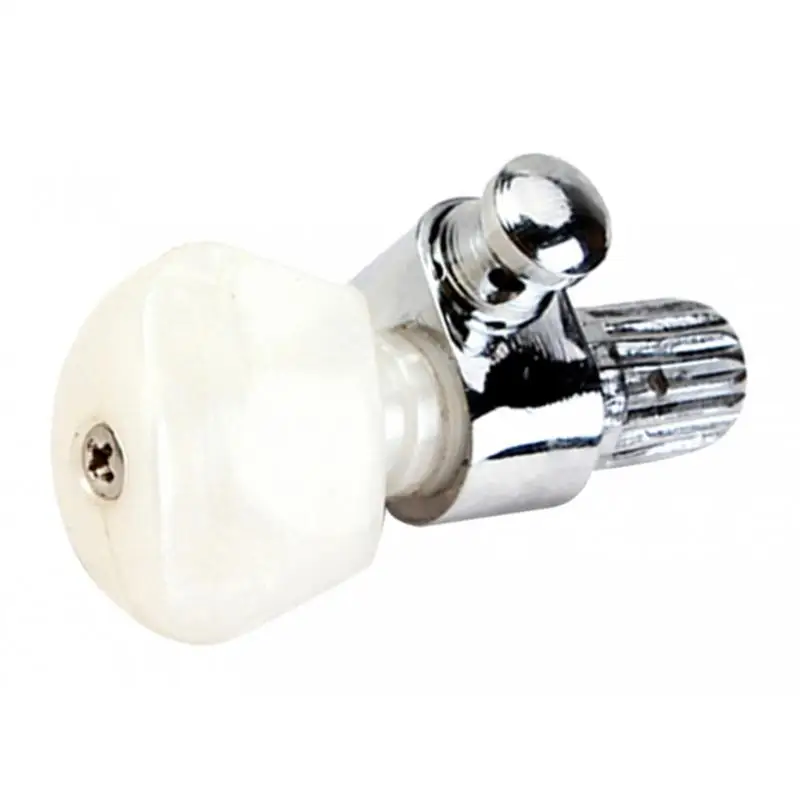 1pc Chrome 5th Banjo  Tuning Key Peg with Mother-of-pearl Button