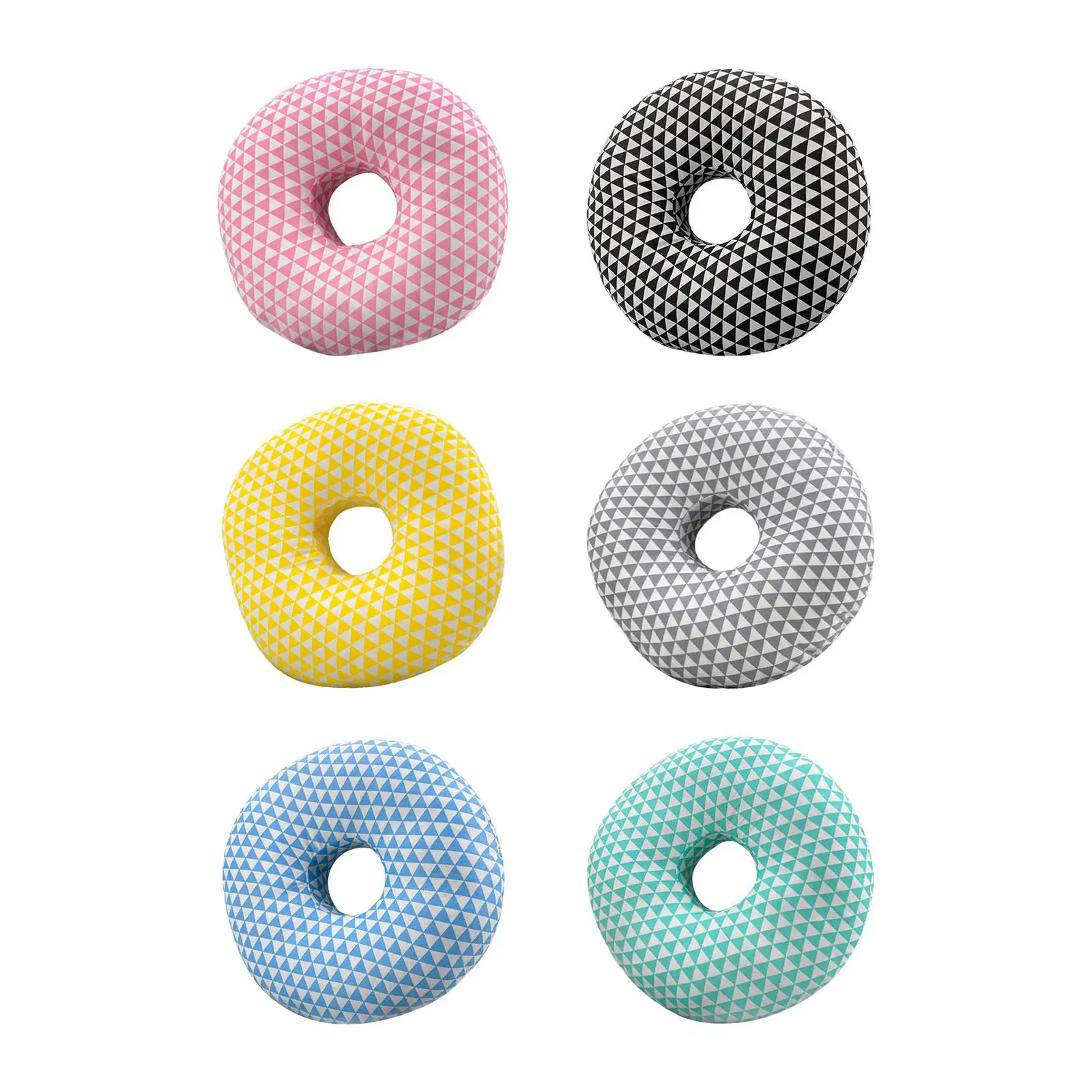 Donut Pillow Protector Sleeping Pillow Perforated Comfortable O Shaped Side Sleeping Pillow Ear Pillow for Side Sleeping