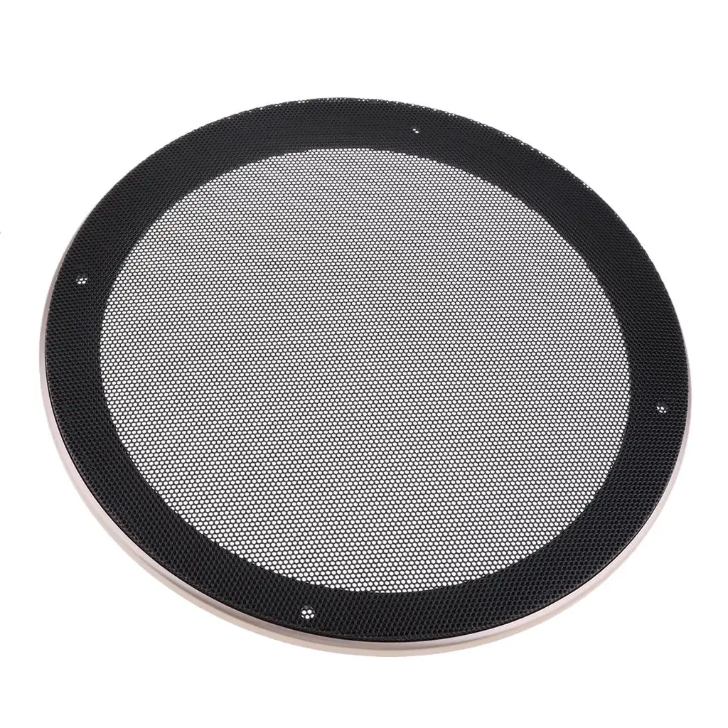 8 Inch Speaker Grills Cover Case with 4 pcs Screws for Speaker Mounting Home Audio DIY -228mm Outer Diameter Champagne