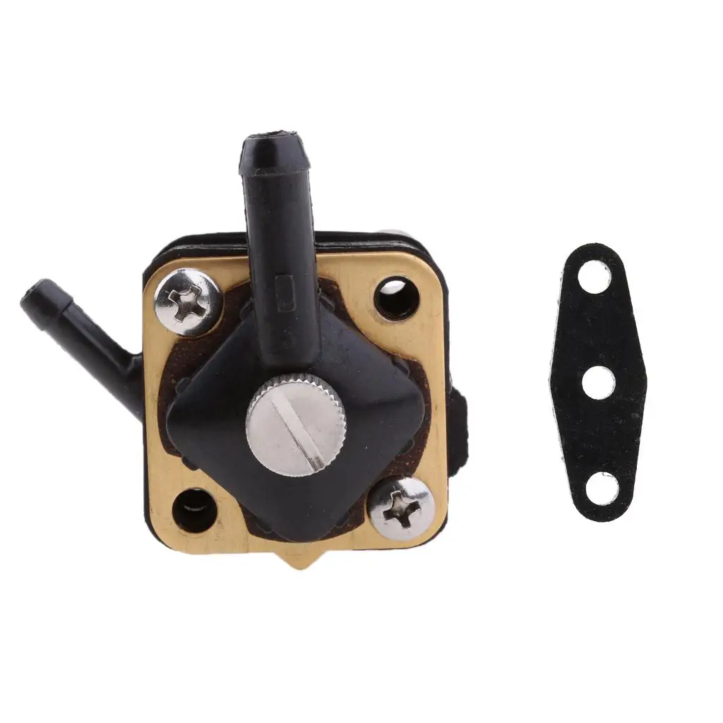 Fuel Pump with Gasket for 6hp 8hp 9.15hp Engine Motor, Black
