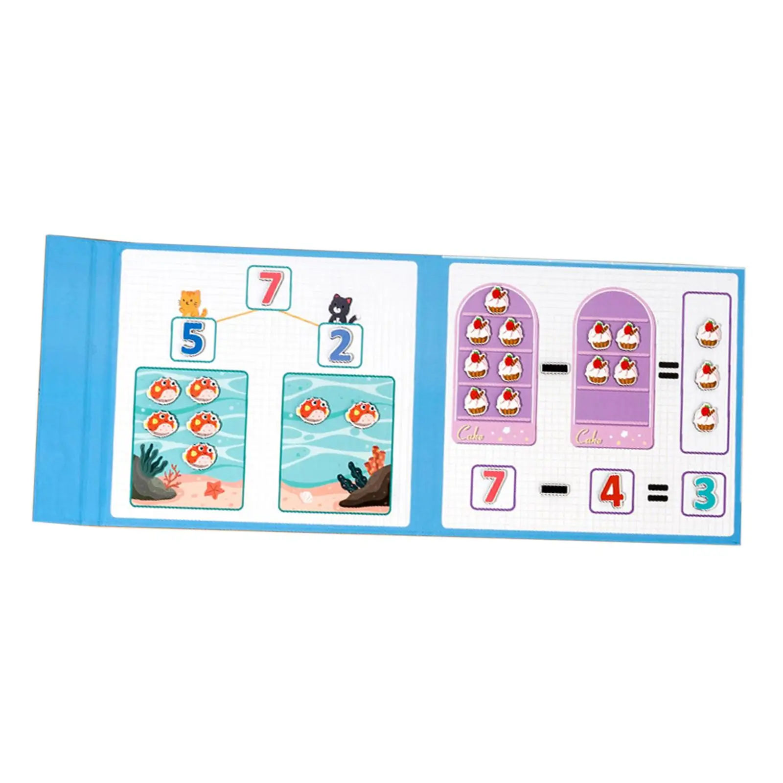 Numbers Counting Toy Montessori Math Teacher Aids Math Addition Subtraction Toy for Kindergarten Preschool Learning Numbers Kids