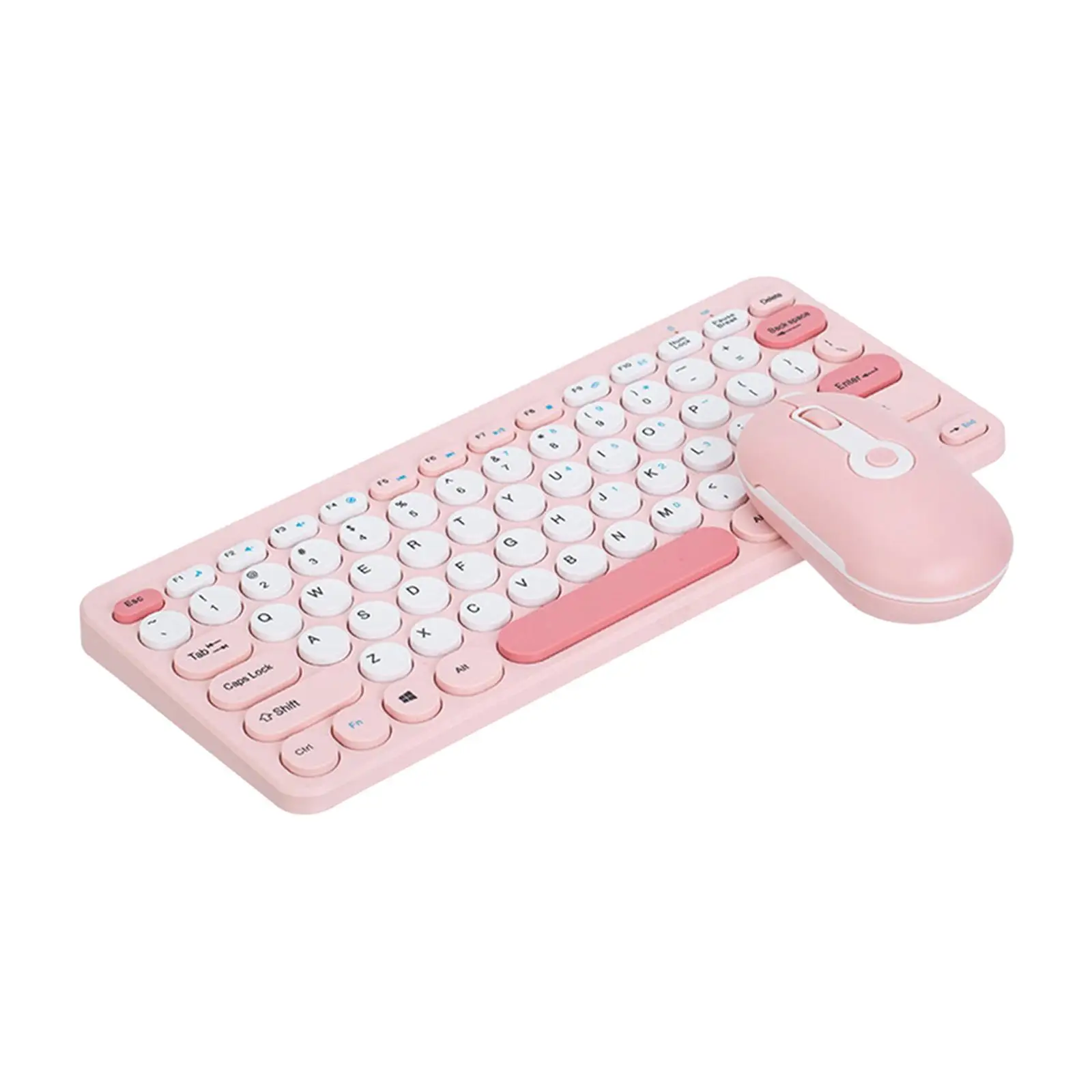 Wireless Computer Keyboard Mouse with USB Receiver Mini Body Cordless USB Keyboard and Mouse for Computer Tablet Desktop PC