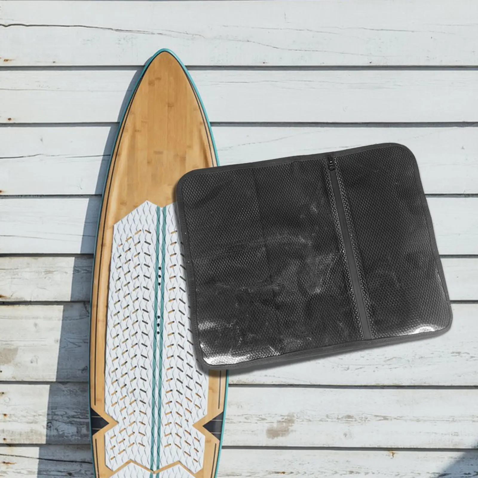 Paddle Board Deck Bag Lightweight Black Organizer Surfboard Storage Mesh Bag for Surfboard Boat Outdoor Household Water Sports