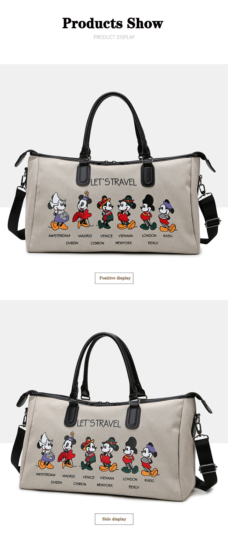 Title 16, Disney Mickey Neue Windel Tasche Handtasche Car...