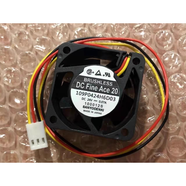 Sanyo Denki 9PF0424H305 A90L-0001-0580#C DC 24V 0.095A 4028 Axial Cooling Fan