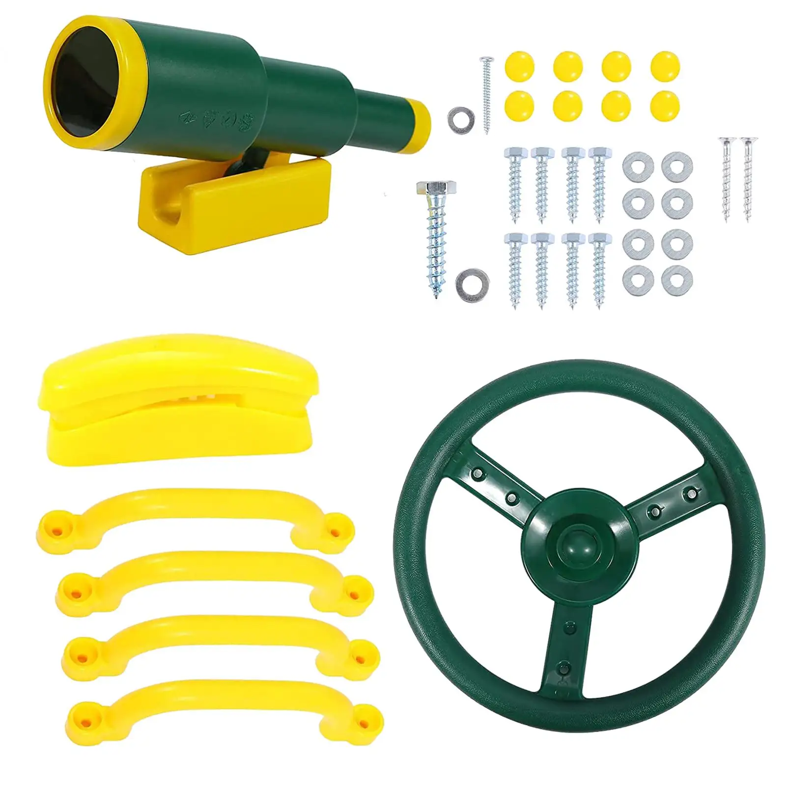 Playground Toy Set Learning Toy Grab Handle Steering Wheel Toy for Backyard, Climbing Frame