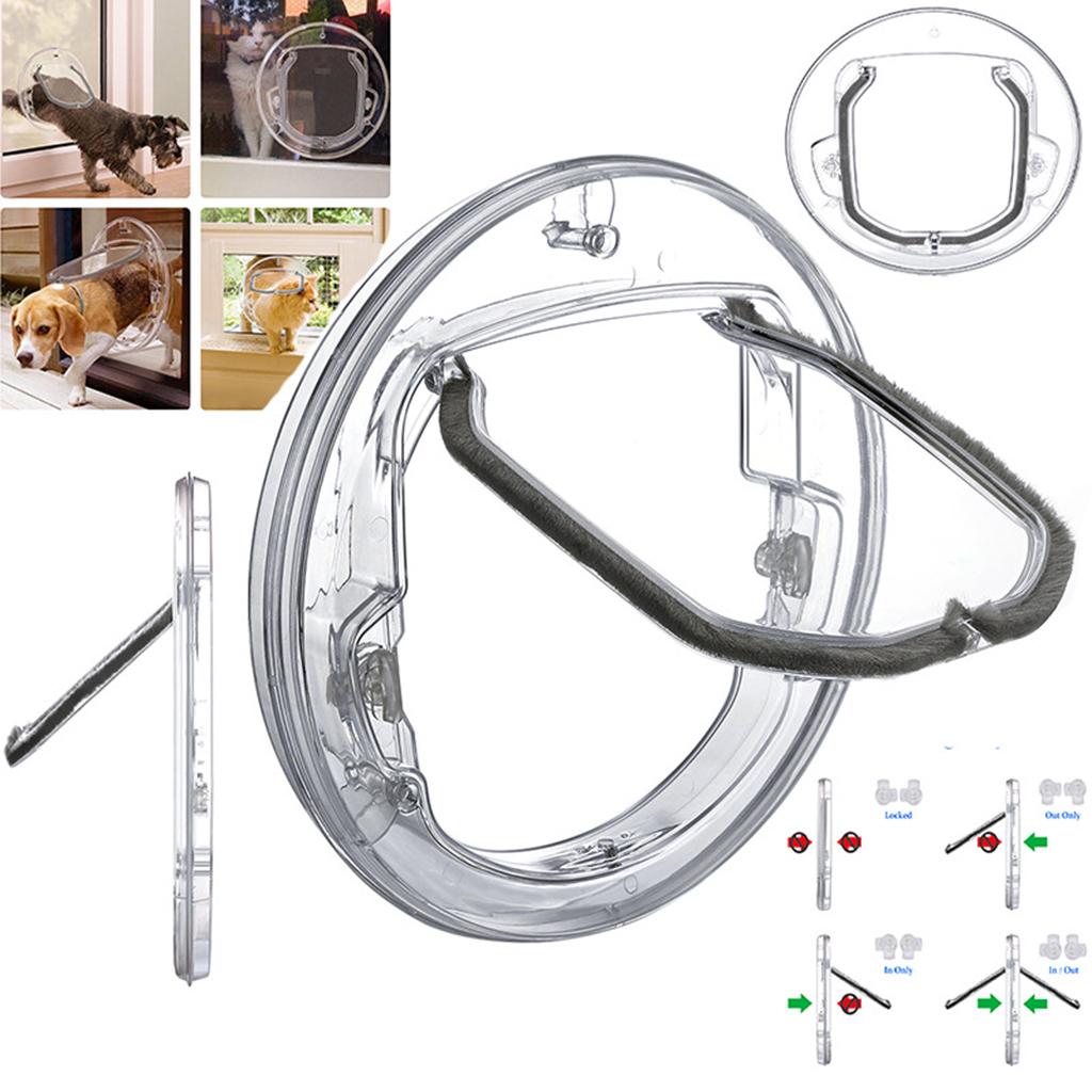 Dog Window Gate Flap Door with 4 Ways Cat Doggie for Screen Window, Sliding Glass Door, Glass Window Pet Accessories Dog Window Gate Flap Door with 4 Ways Cat Doggie for Screen Window, Sliding Glass Door, Glass Window Pet Accessories