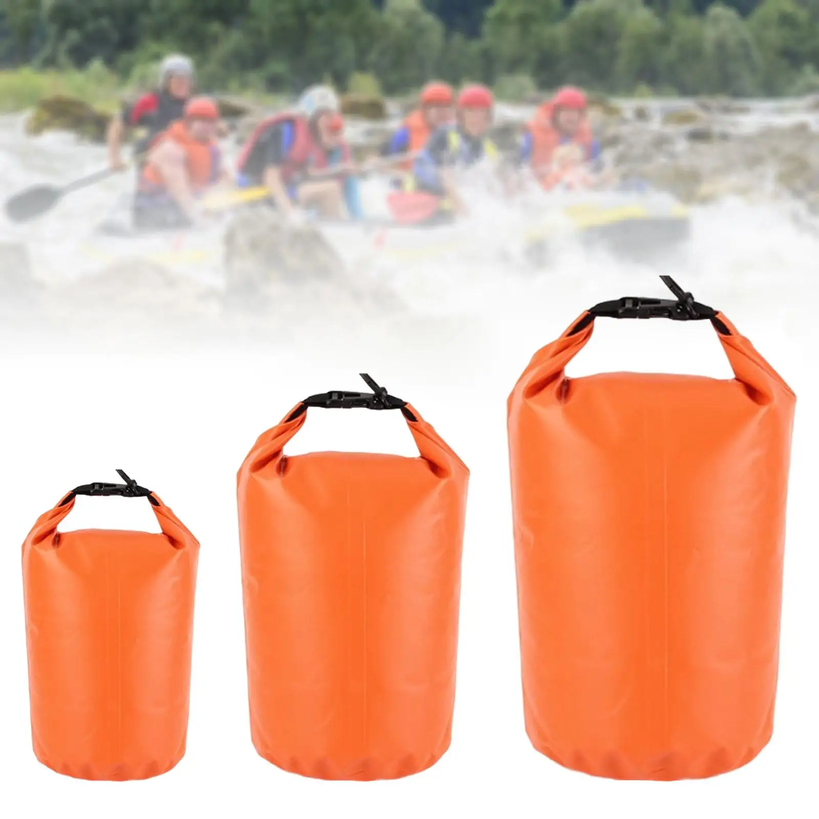 3Pcs Waterproof Dry Bags Roll Top Leakproof Portable 8L 40L 70L Dry Sack Bags for Kayaking Boating Canoeing Rafting Camping