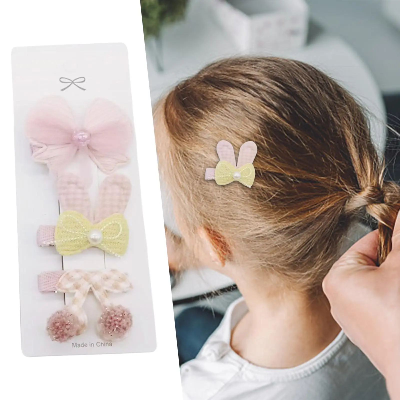 3 Pieces Girls Hair Clips Cartoon Headwear Barrettes for Kids Toddlers Gift