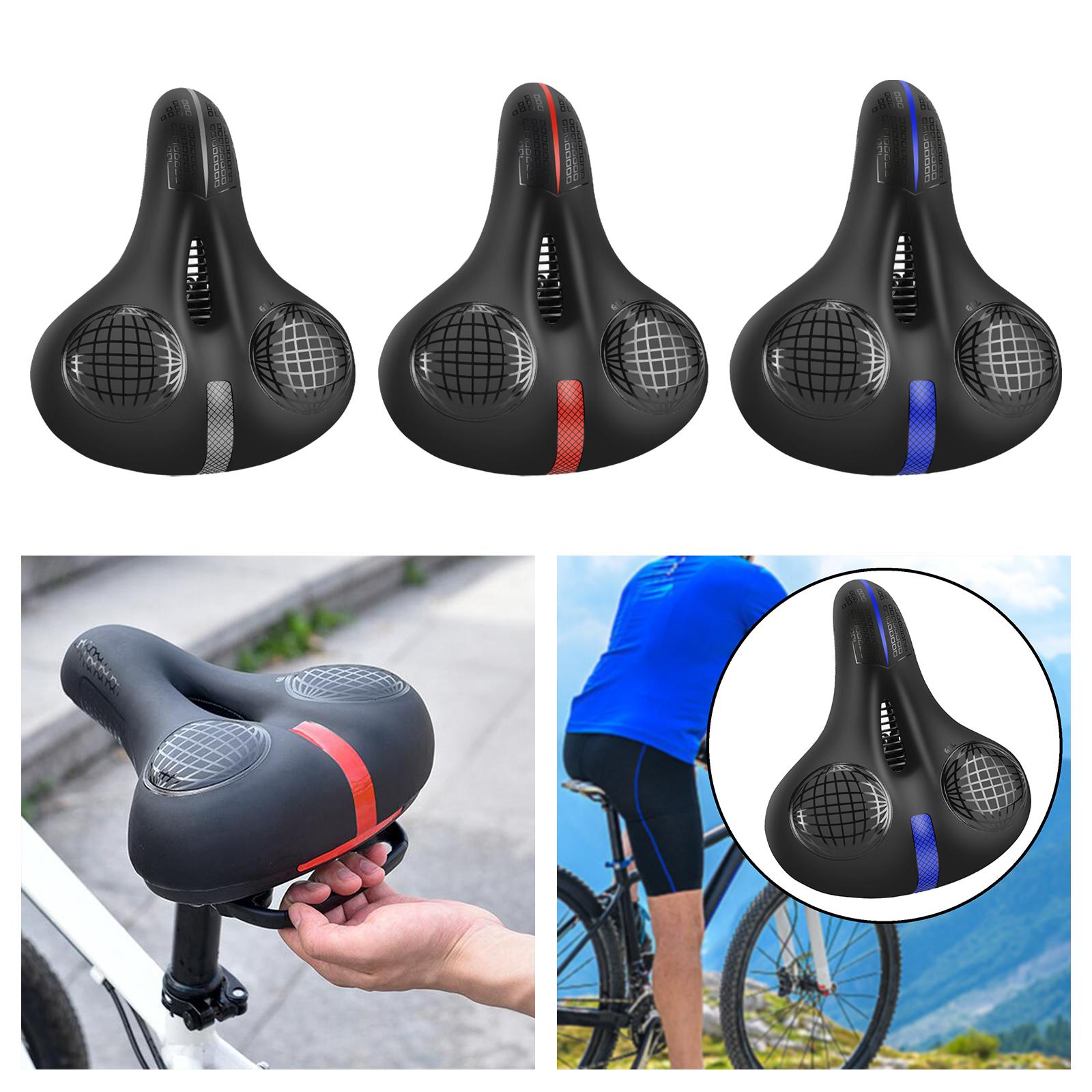 Sillines de bicicleta de montaña Sillín de bicicleta acolchado espuma a prueba de golpes suave impermeable para hombres y mujeres para ciclismo de montaña