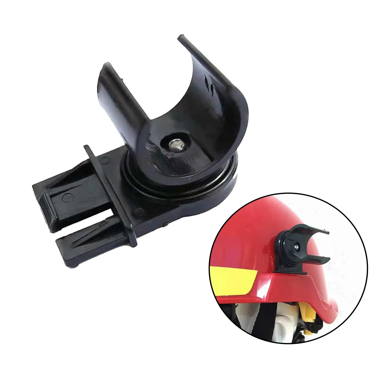 Hardhat Flashlight Holder Mount Bracket Portable Bracket Torch Mount Clamp for Outdoor Cycling Construction Workers Outdoor Work