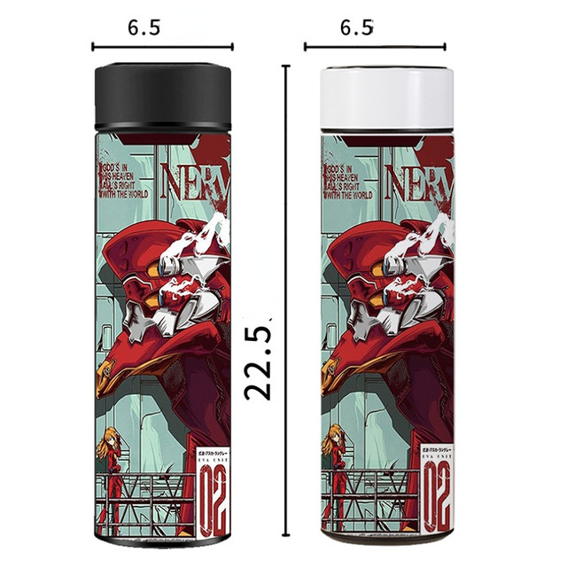 Neon Genesis Evangelion Metal Thermos Water Bottle – Anime Zakka