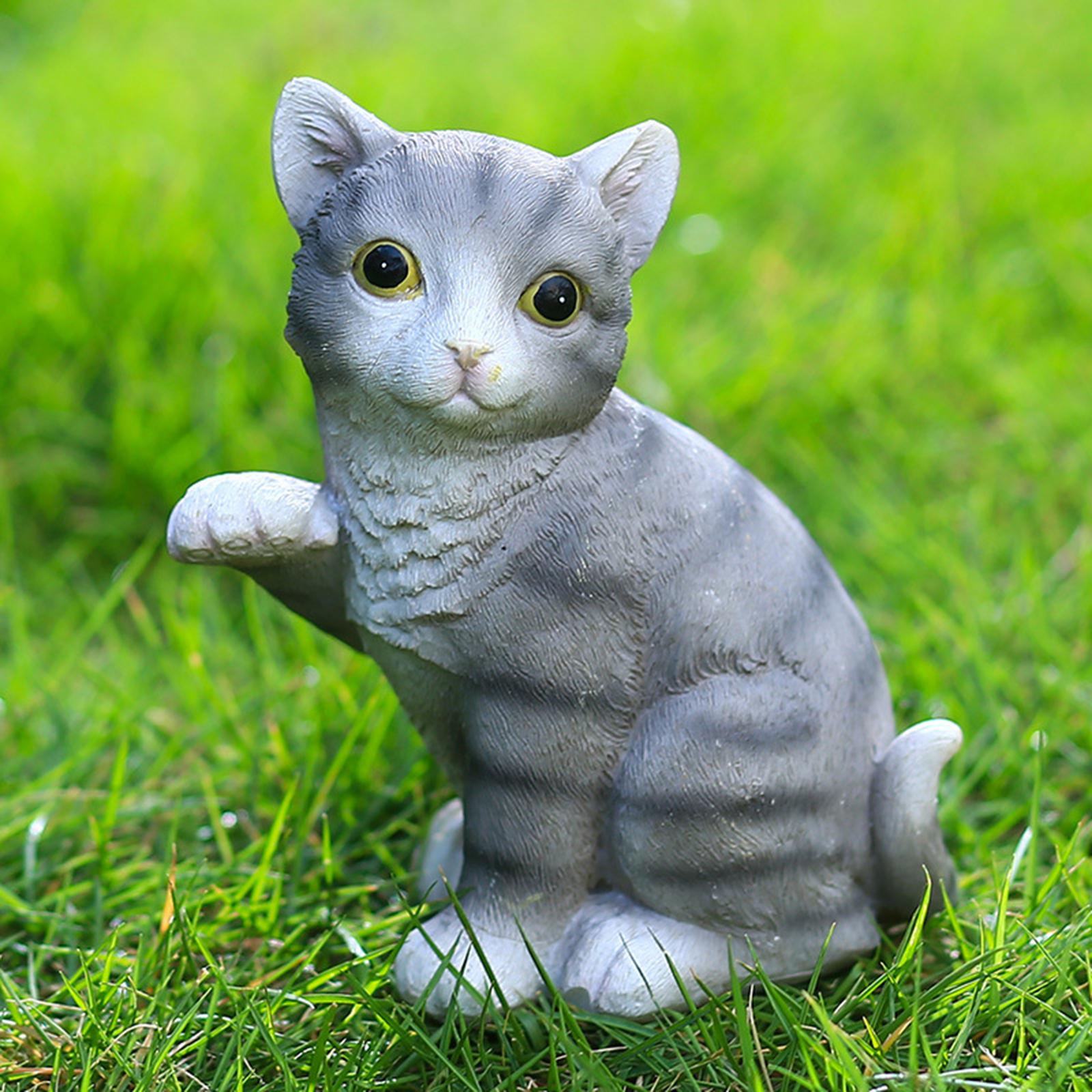 Animal Figurines Garden Ornament Art Decor Photo Props Sculpture for Yard House Patio