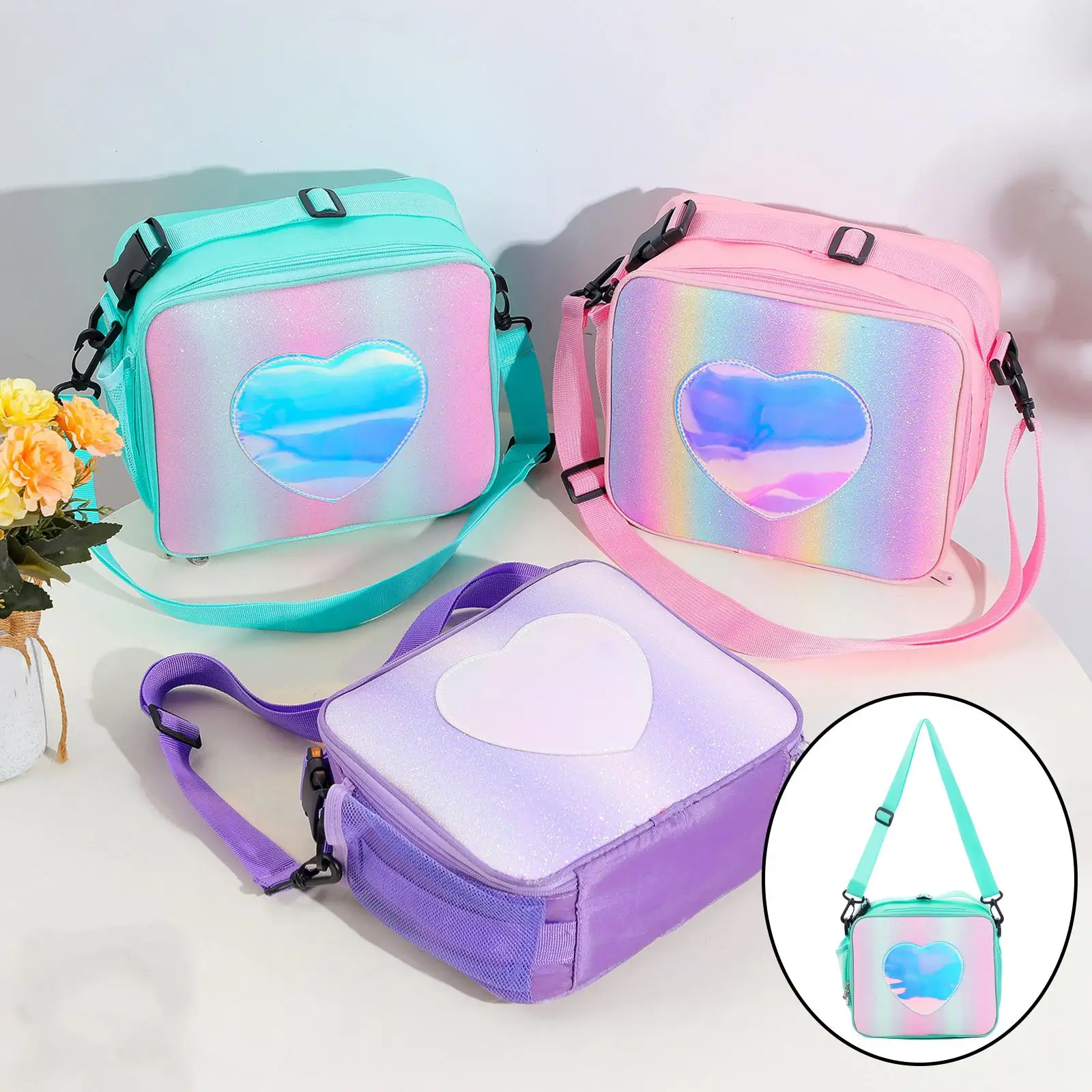  Storage Organizer Bag Insulated Thermal Cooler  Picnic Case Storage Bag for  Office