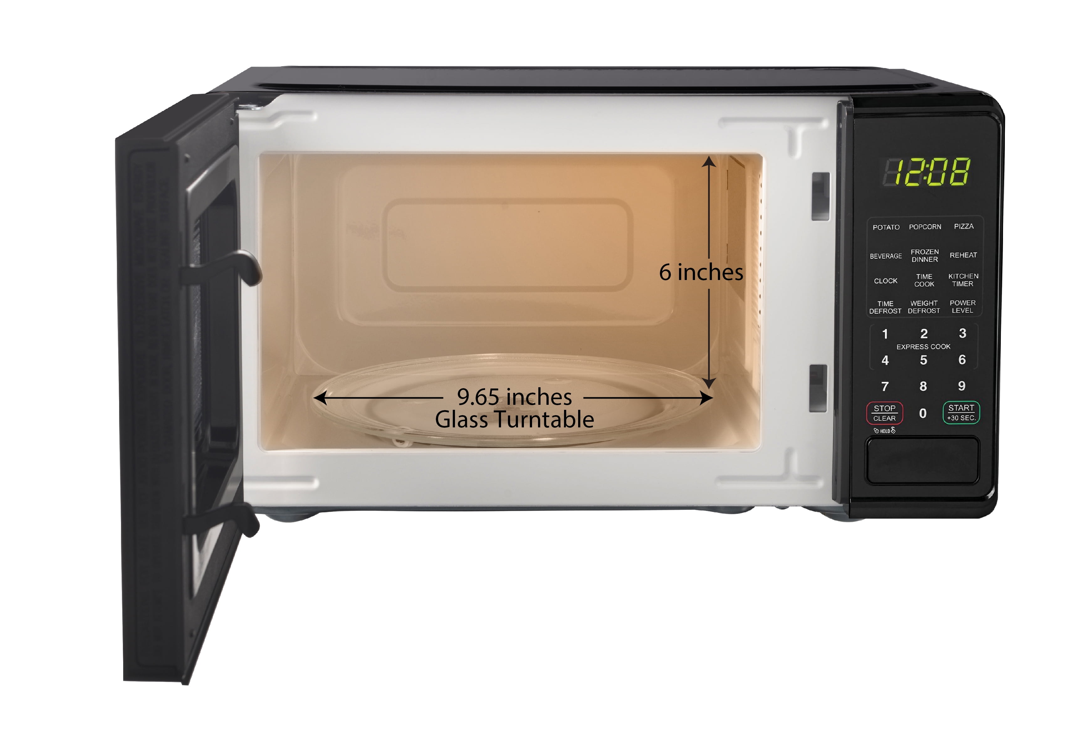 Title 5, Mainstays 0.7 cu. ft. Countertop Microwave Oven...