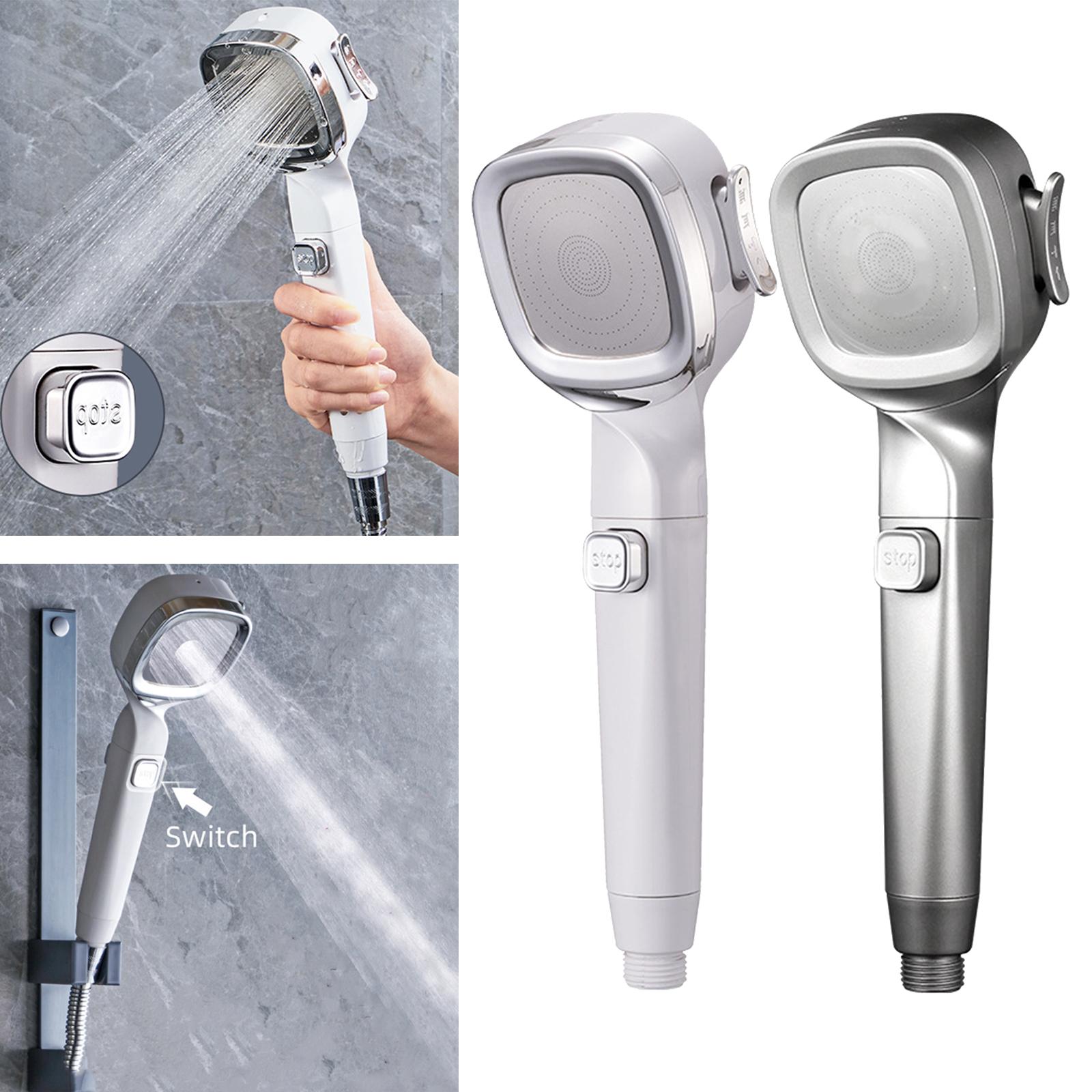 High Pressure Shower Heads Water Saving Pressurized 4 Modes Handheld Spray Sprayer for Club Hair Washing Massage Toilet Bathroom