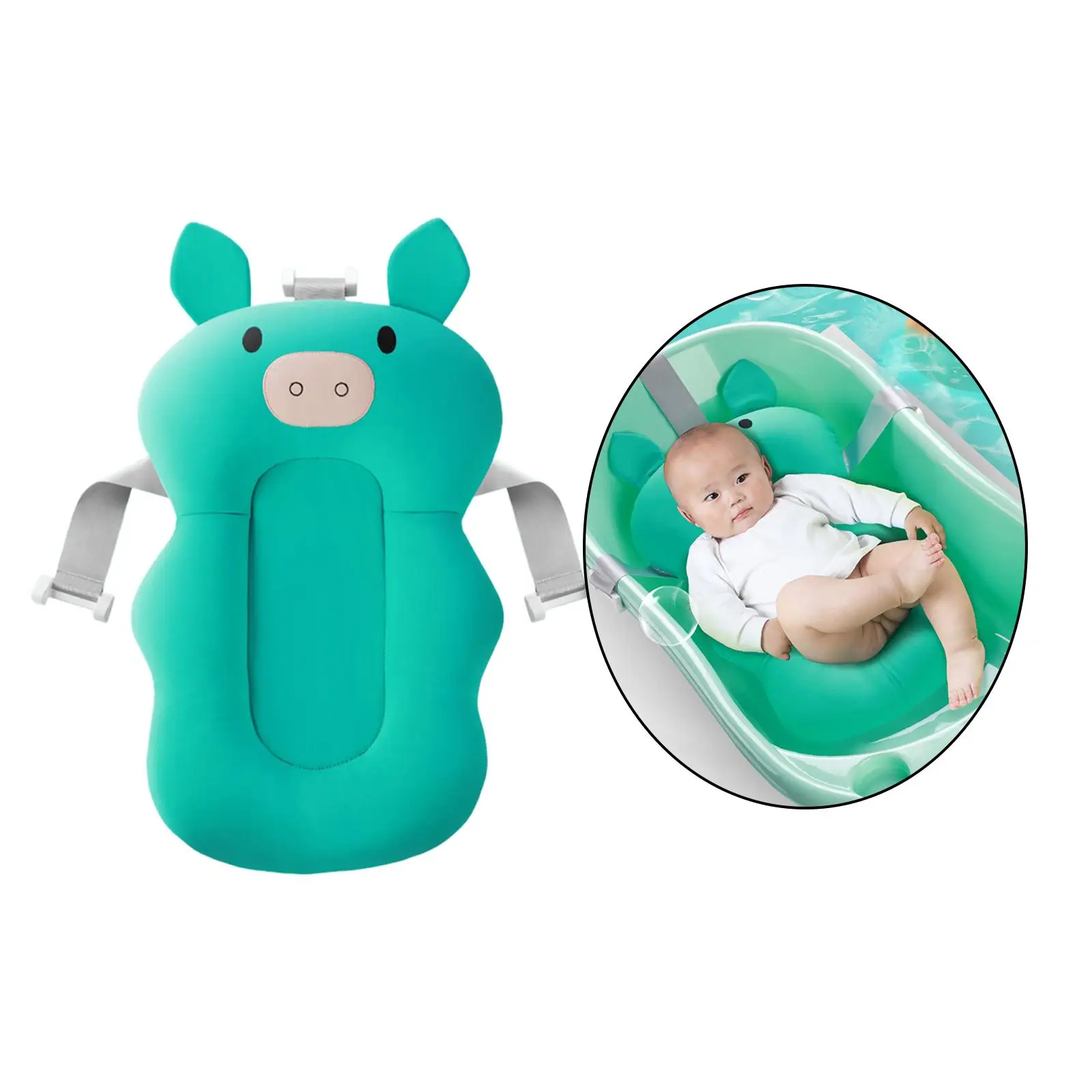 Anti-  Cushion Accessories Comfort Pad Bathing Mat Cushion Shower Portable  Pad for Bathtub Baby Infant Newborn Kids
