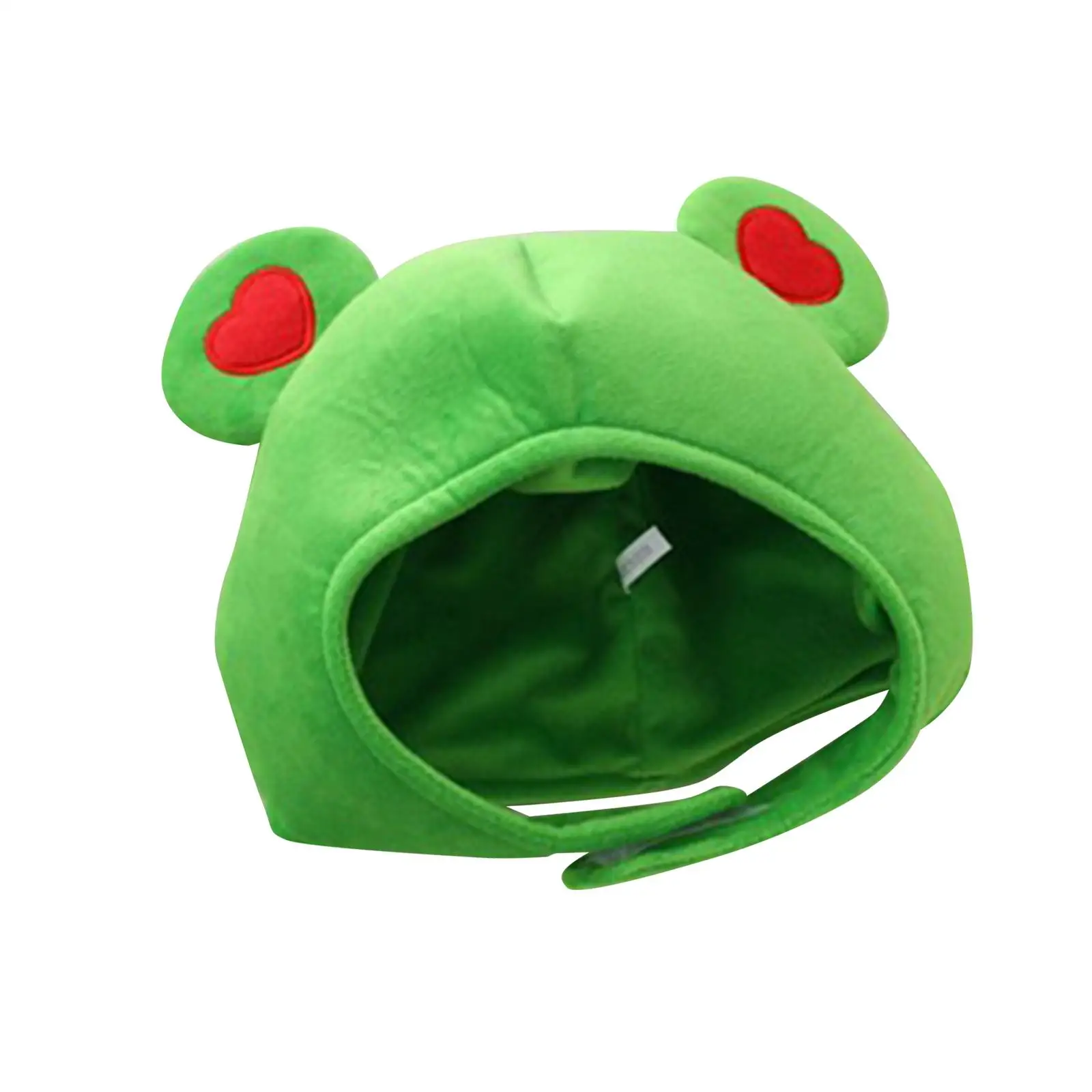 Novelty Plush Frog Hat Fancy Dress Cosplay Women Men Cute Photo Props Winter Warm Headgear for Holiday Halloween Party Birthday