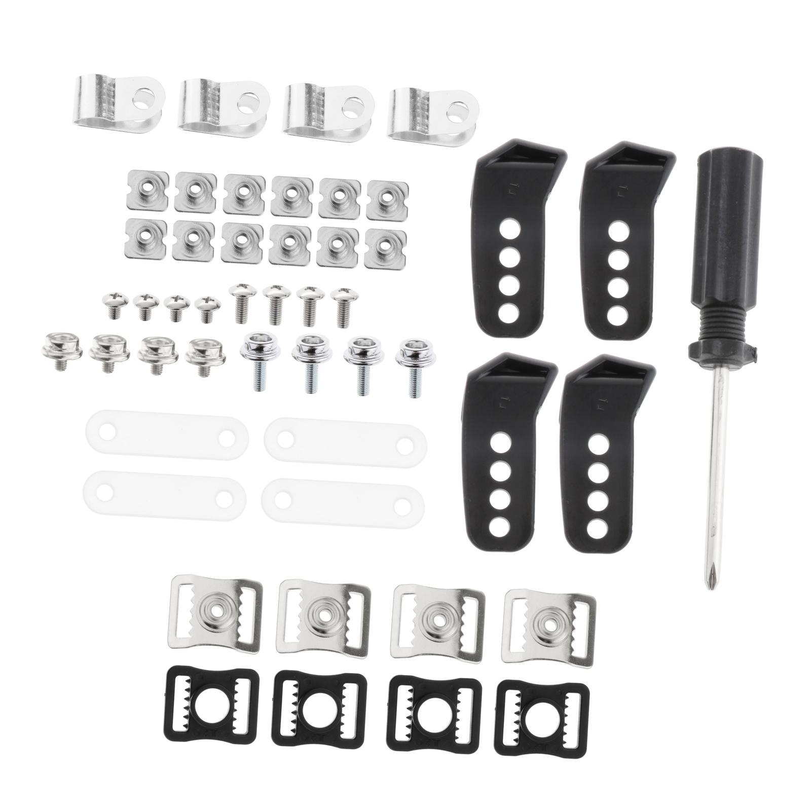 35 Pieces Football Helmet Repair Kit Safe Helmet Screws R Shape Clips Repair for Sports Baseball Hockey Youth Hardware Kit