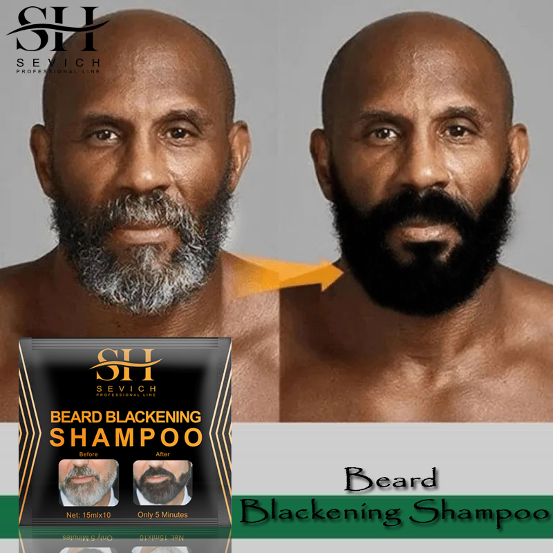 Best of Sevich Instant Hair Dye Black Beard Shampoo Beard Paint Men Beard Coloring Dye Natural Temporary Blackening Moustache Shampoo Reviews & Tips