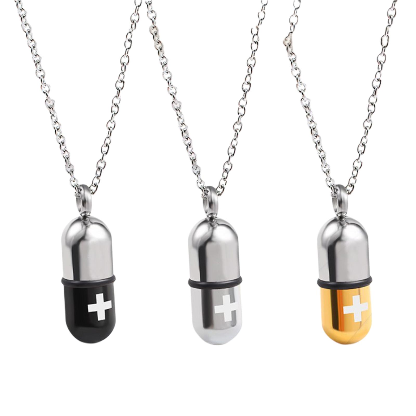 med pill necklace