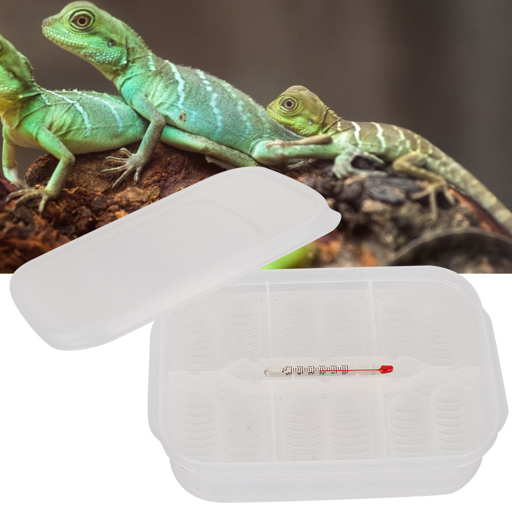 Title 5, 12 Grids Small Reptile Incubator Hatching Box P...