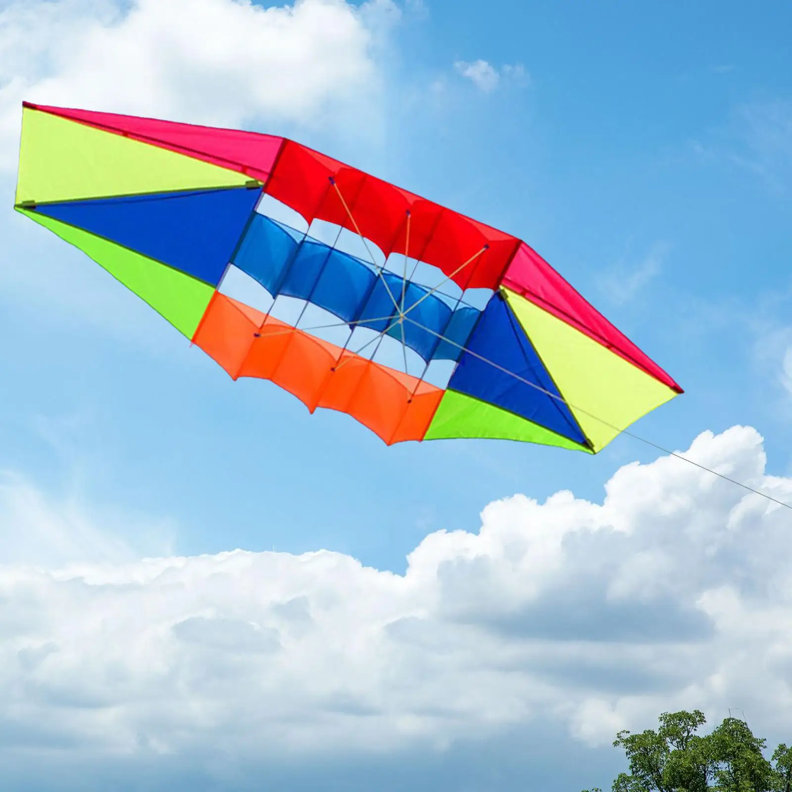 Large Colorful  Toy Outdoor Sports Game Easy to Fly Parachute  Single Line s for Children Kids Adults