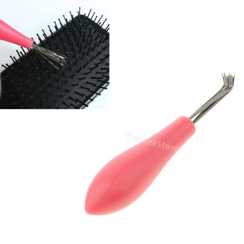  Hair Care Scalp Massage Brush With Hairbrush Cleaner Cleaning Tool