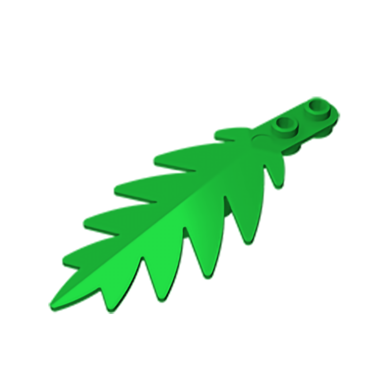 Gobricks GDS-1440 Plant,Tree Palm Leaf Small 8 x 3 compatible with lego 6148 children's Educational Building Blocks Technical