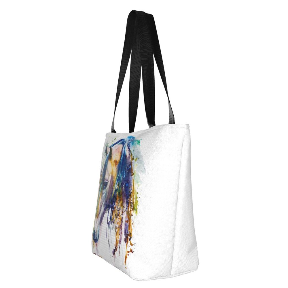 Abstrato Cavalo Arte Mercearia Shopping Bag Impressão