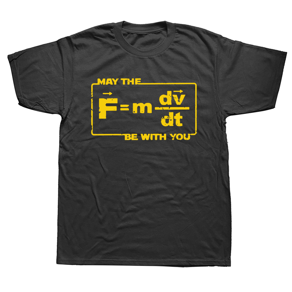 Neuheit Kann Die Kraft Stern Gleichung Lustige Raum Physik Humor Wars T Shirt Baumwolle Streetwear Kurzarm Geburtstag Geschenke T-shirt – Detail 3