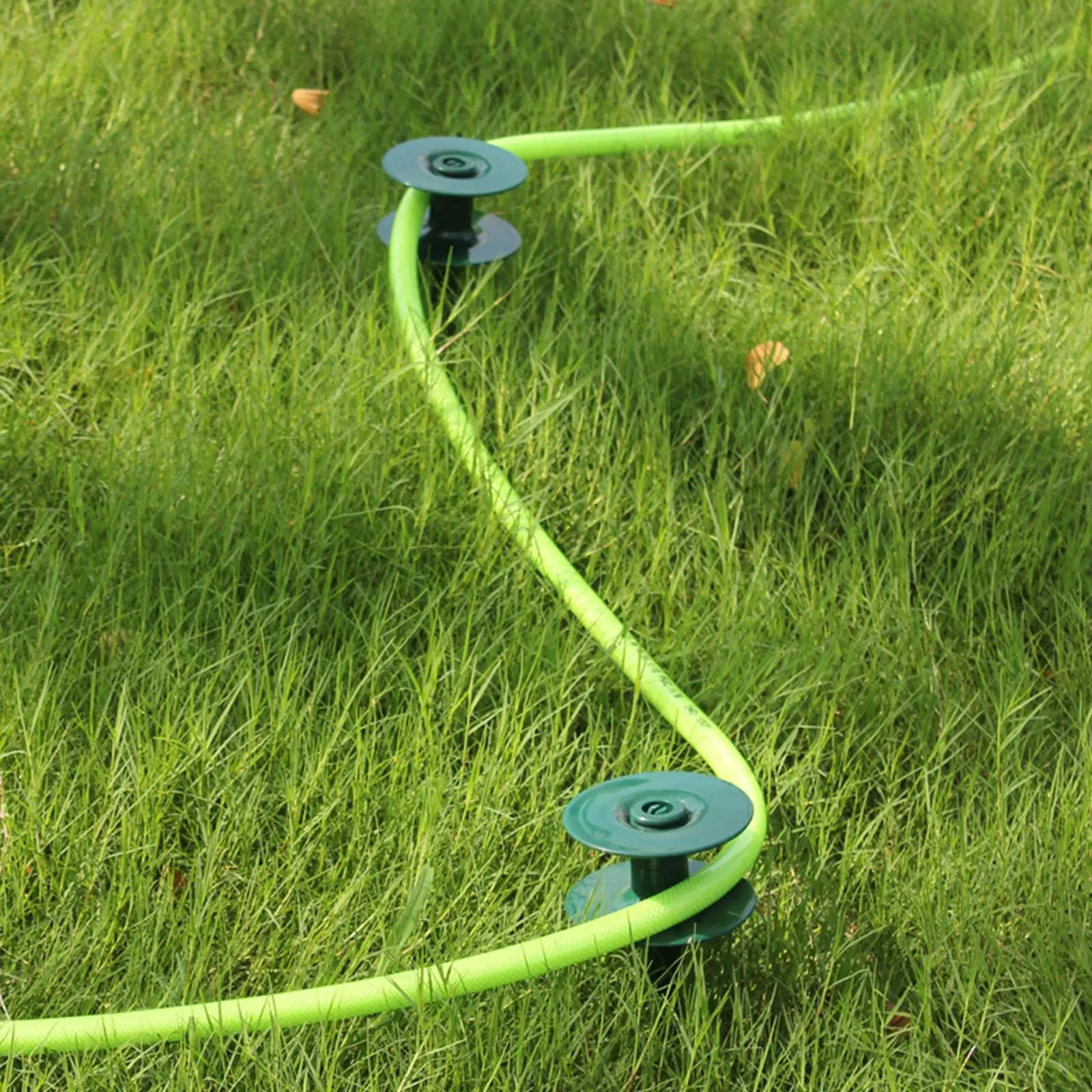 2 PCS Heavy Duty Garden Hose Guide Spike Roller Wheel Water Pipe  Top Plant Protection Water Irrigation Supplies