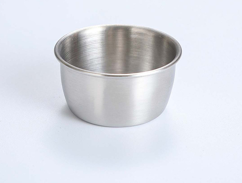 Ramekin Sauce Dipping Bowl Mini Sauce Cups Pudding Condiment Cups For Home Party Restaurant Silver 5Cm-1Pc