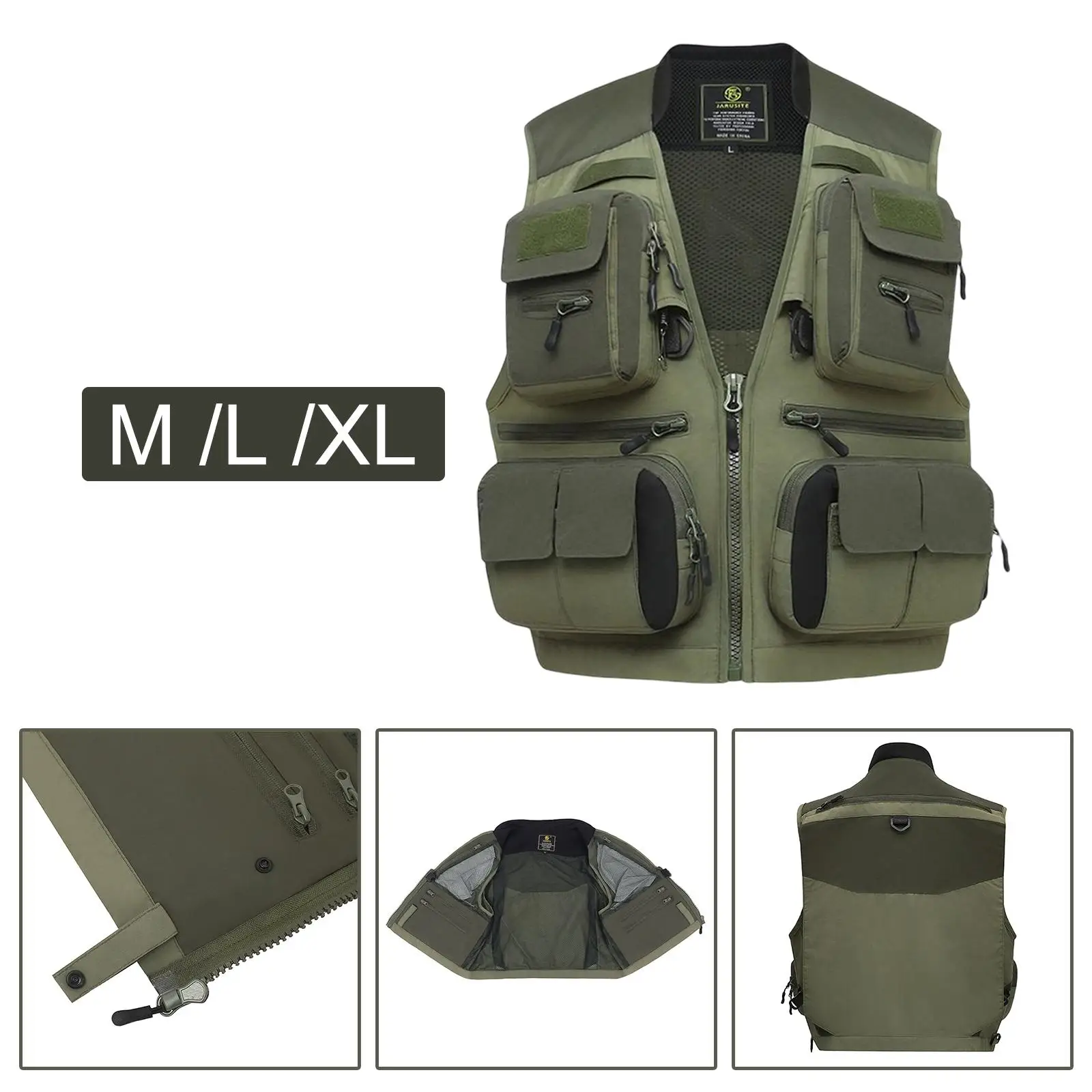 Lightweight Sleeveless Jacket Waistcoat Quick Dry Utility Vest Fishing Vest for Training Climbing Travel Hunting Summer Work