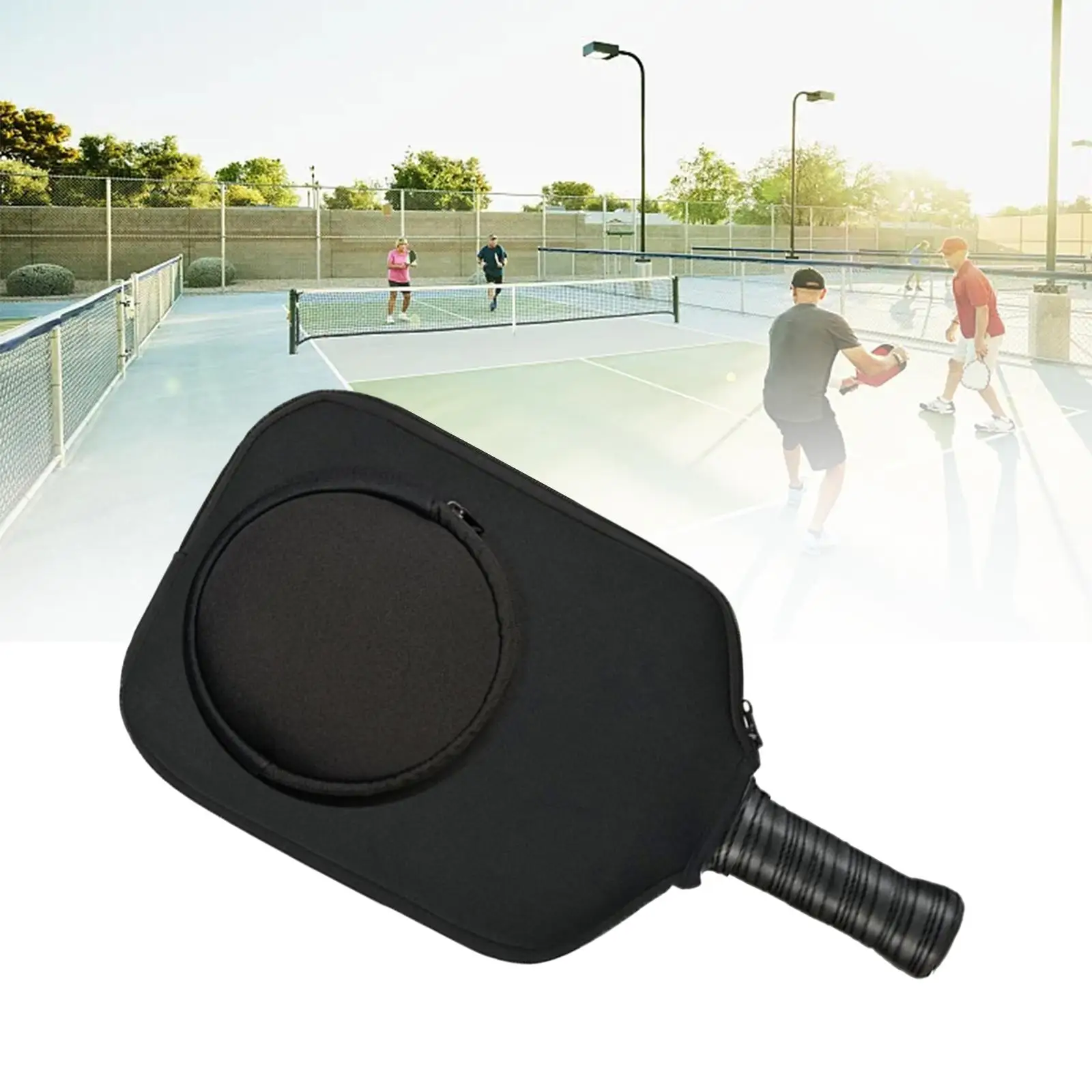 Neoprene Pickleball Paddle Covers Pickleball Racket Sleeve Racket Case Waterproof Pickleball Head Cover for Youth Training