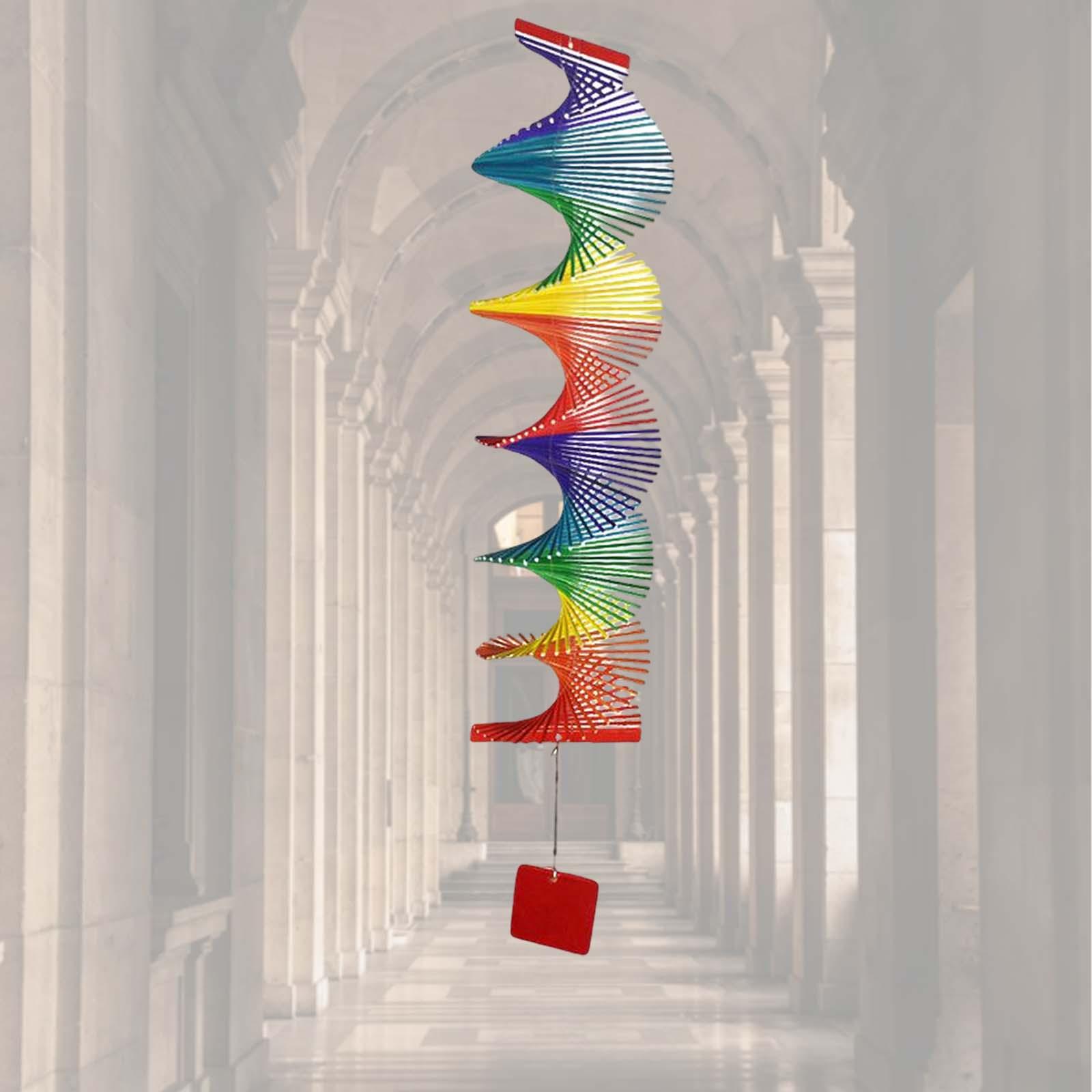 Wind Chimes Rainbow Wind Spinner Farmhouse Wind Bells for Indoor Outdoor