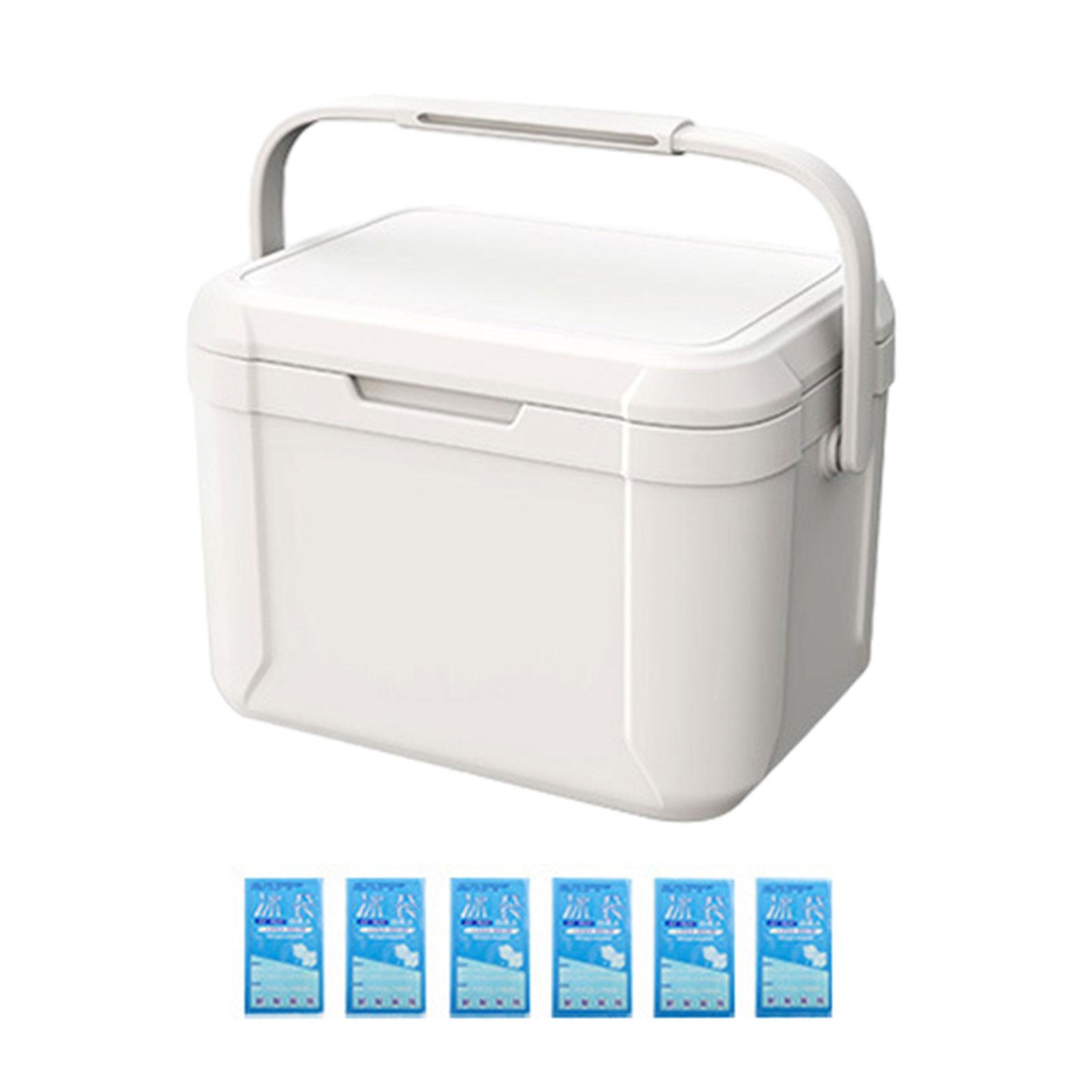 Insulated Cooler Box Car Refrigerator Household Portable Ice Bucket Ice Retention Cooler Hard Cooler for Barbecue Beach Party