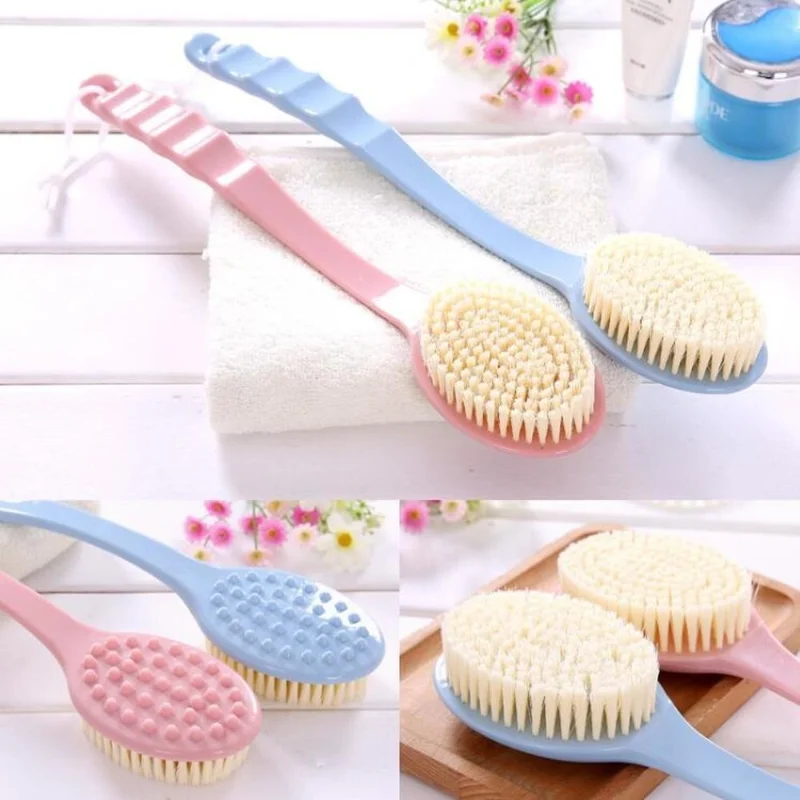 Best of Soft Body Scrubber Shower Exfoliating Scrubs Long Handle Bath Brush Exfoliator Skin Massager Cleaning Brush Bathroom Accessories Reviews & Tips